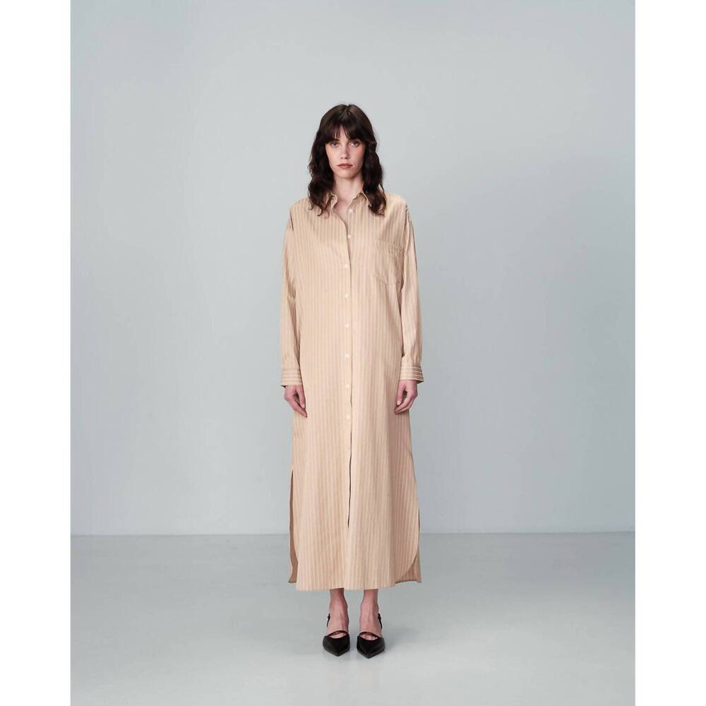 NEW GRACE & MILA buttoned long dress in sable nesly